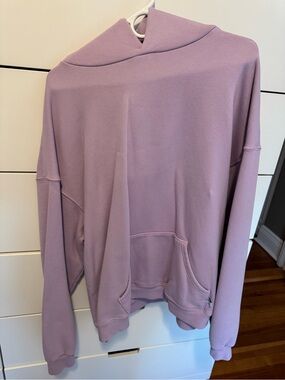 AKIMBO light purple Relaxed Hoodie Sweatshirt
